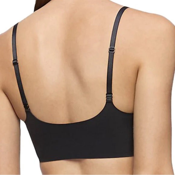 Calvin Klein Invisibles Lightly Lined Black Bralette Size L NEW - Picture 7 of 14